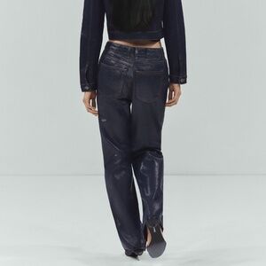 Mango MNG straight foil jeans